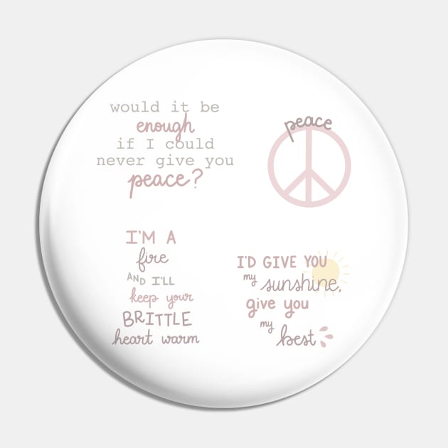 TAYLOR SWIFT FOLKLORE PEACE Sticker for Sale by cpetts13