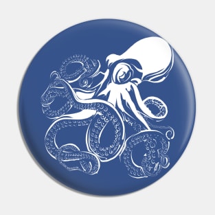 Octopus-White Pin