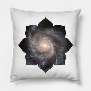 Lotus Flower Galaxy Yoga Meditation Zen Pillow