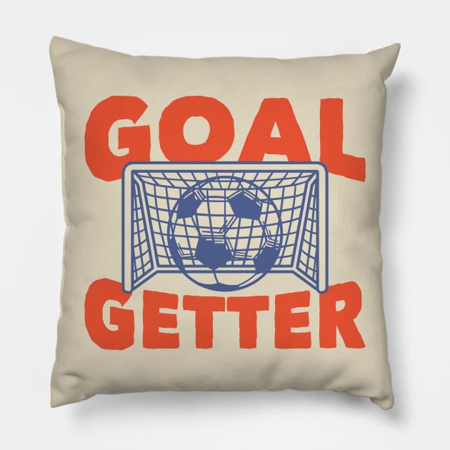 Goal Getter: Funny Soccer Player Pillow by TwistedCharm