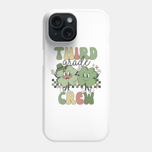 Retro 3rd Grade Teacher St Patricks Day Teaching Squad Phone Case