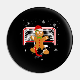 Hockey Goalie Gingerbread Goalie Pin