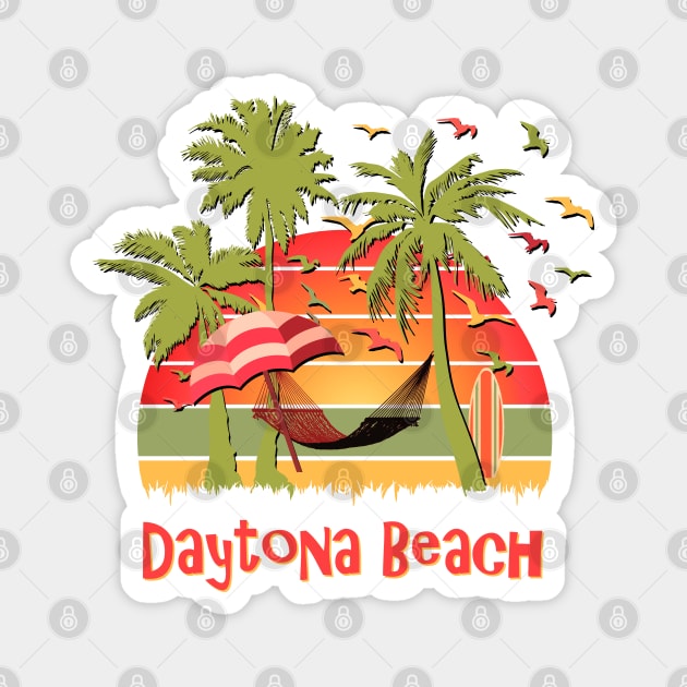 Daytona Beach Magnet by Nerd_art