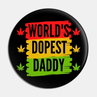 World's dopest dad Pin