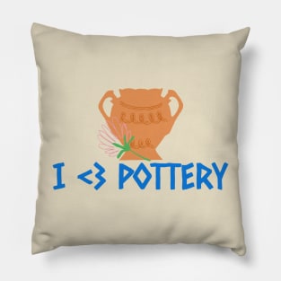I Love Pottery potter Pillow