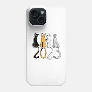 2023 Happy New Year Cats Phone Case