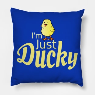 Im Just Ducky Cute Yellow Duck Pillow