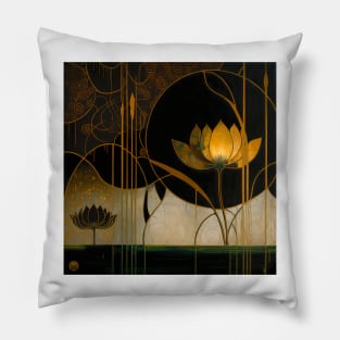 Flower and gold Pillow