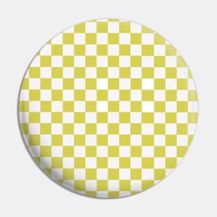 Checkerboard Green pattern Pin