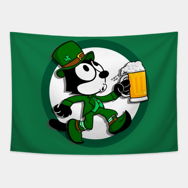 Felix St patrick's day Tapestry by OniSide