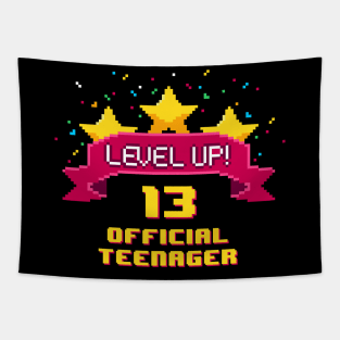 13th Birthday Level Up 13 official teenager Tapestry