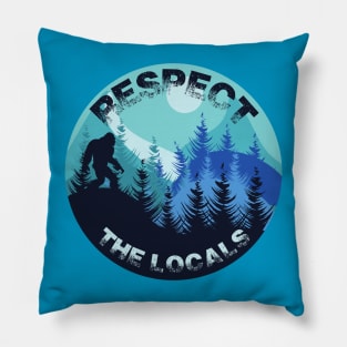 Respect the Locals Blue Pillow