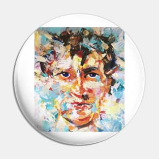 Colorful Face, Man, Painting Pin