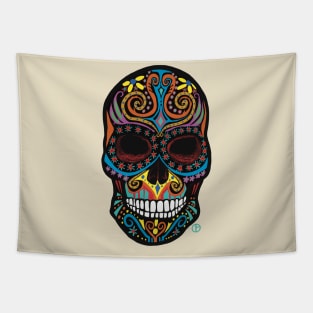 Dia De Los Muertos Calavera Sugar Skull Tapestry