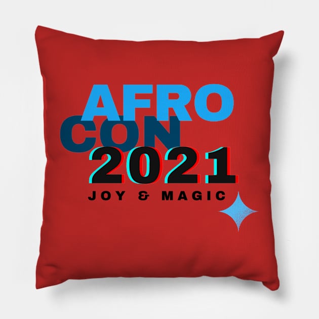 AfroCon 2021 Joy & Magic Pillow by The House of Afros, Capes & Curls