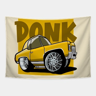 Chevy Donk Caricature Tapestry