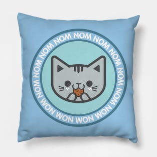 Nom Nom Cat Pillow