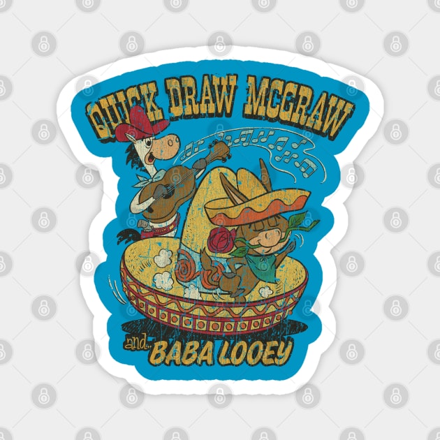 Quick Draw McGraw & Baba Looey Magnet by JCD666