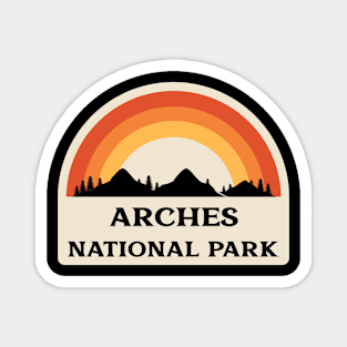 Arches National Park Retro Magnet