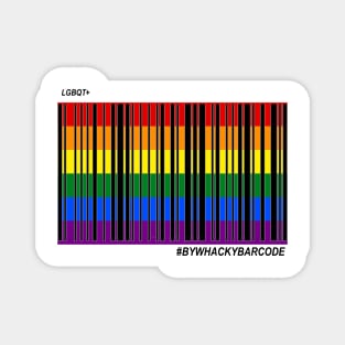 #lgbqt + barcode Magnet