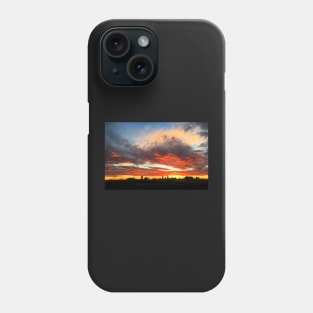 Melbourne Skyline at sunset Phone Case