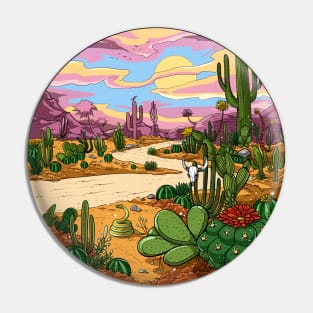 Cactus Desert Road Trip Pin