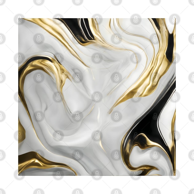 ELEGANT GOLDEN LIQUID MARBLE DESIGN, IPHONE CASE AND MORE by ZARBIT