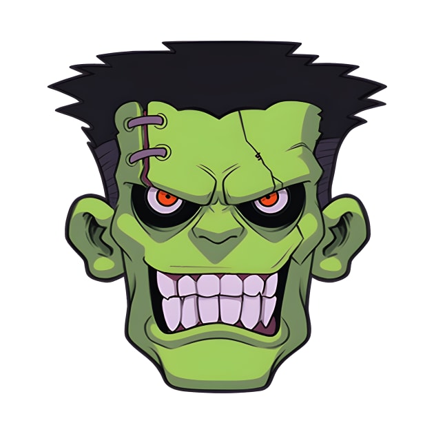 Frankenstein T-shirt Designs for Halloween by ragil_studio