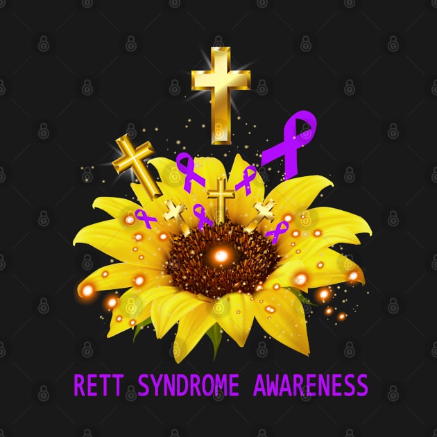 Rett Syndrome Awareness Sunflower Faith Hope Love by ThePassion99