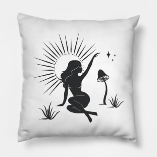 Sitting Sun Goddess Pillow