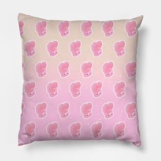 Veiltail Betta Fish, Soft Pink Coloration Pattern Pillow