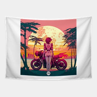 The Sunset Siren Tapestry