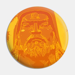 Vaporwave Genghis Khan 4222 Ulaanbaatar Pin