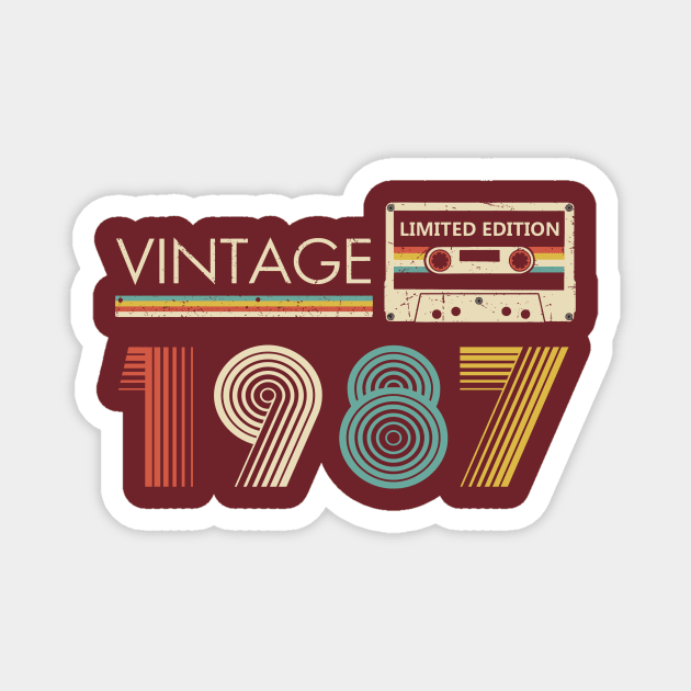 Vintage 1987 Limited Edition Cassette Magnet by louismcfarland