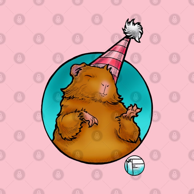 Guinea Pig Birthday by Nat Ewert Art