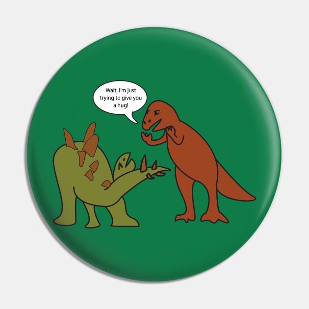 Dino Hug Pin by chriskit