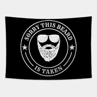 Sorry This Beard Is Taken Stamp Tapestry