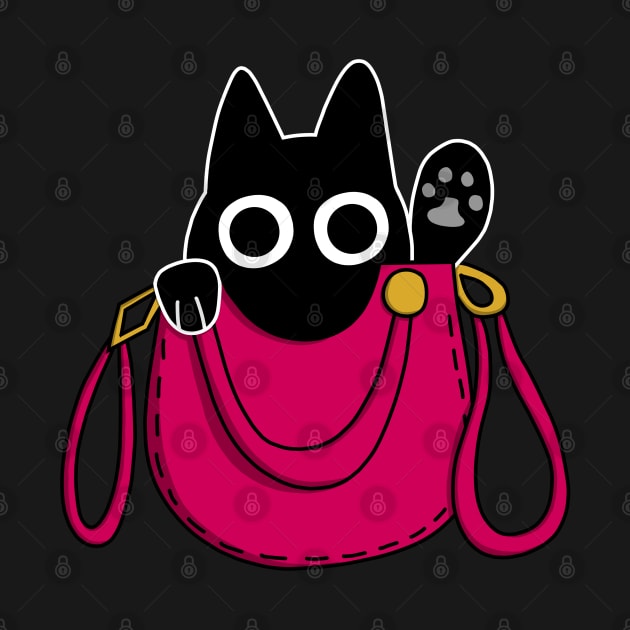 Black Cat in Purse by pako-valor