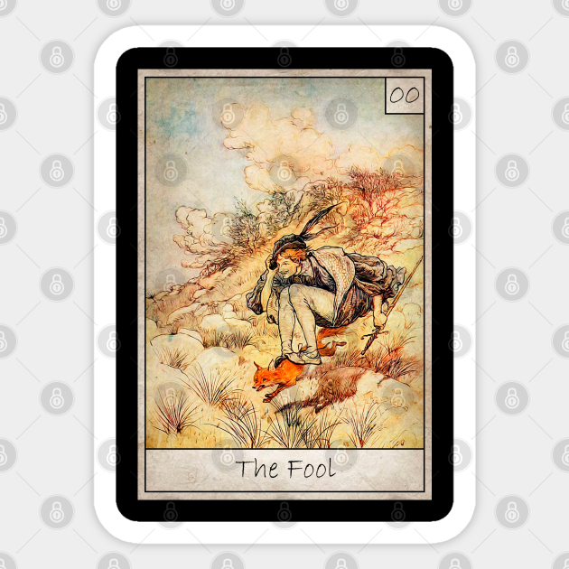 Tarot -The Fool - Tarot - Sticker