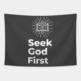 Seek God First Tapestry