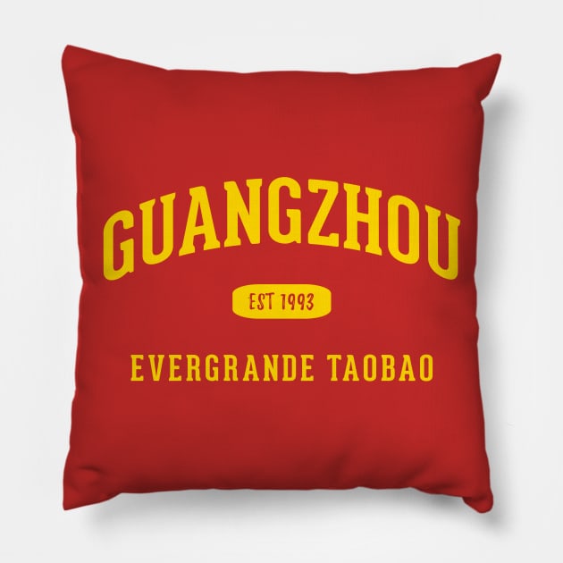 Guangzhou Evergrande Taobao Pillow by CulturedVisuals
