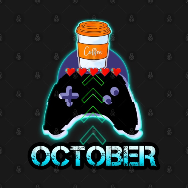 October Coffee Gamer by MaystarUniverse