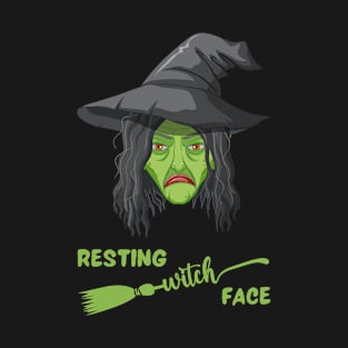 Resting Witch Face - Halloween Pun T-Shirt