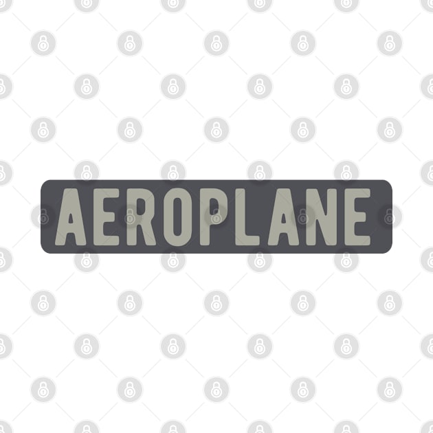 Aeroplane Badge by ShirtyLife