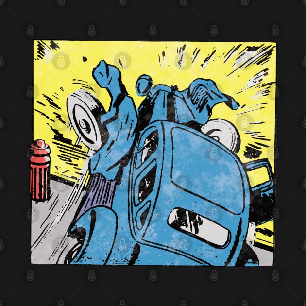 Vintage comic panel 1940's, Crash! by Ricogfx