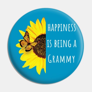 Happiness is Being a Grammy Sunflower Pin