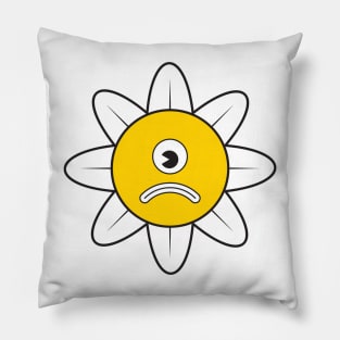 Sad alien daisy Pillow