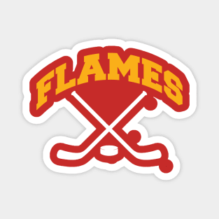 Flames Hockey Small Logo Magnet