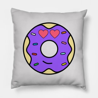 The Purple Valentine Donut Pillow