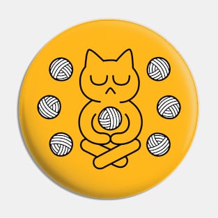 Meditation Cat Pin